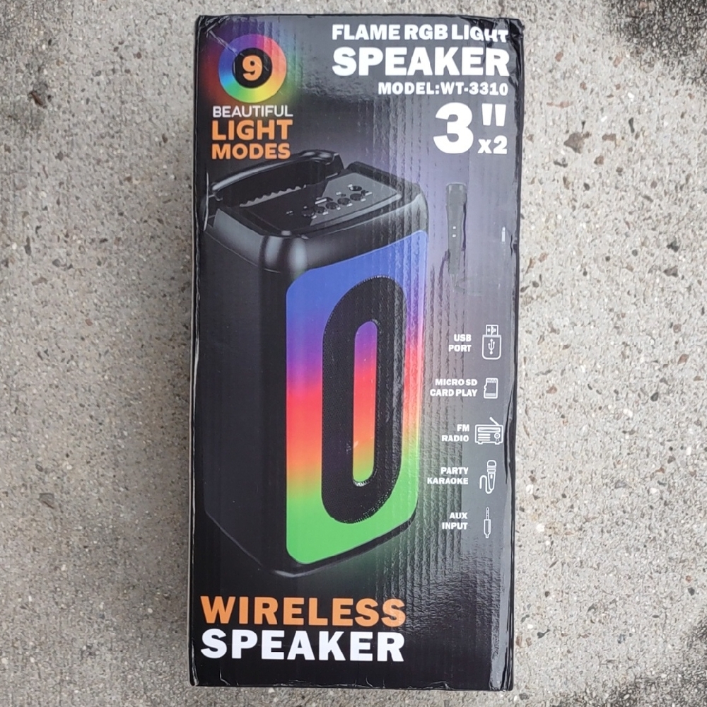 Wireless Speaker with RGB Light Modes